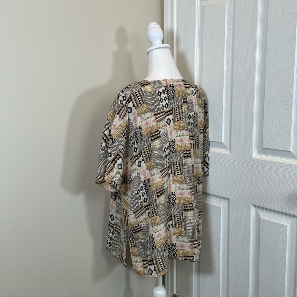 Notations Multicolor Patterned Button Down Size 1… - image 6